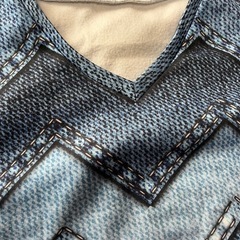 デニムデザイン柄トレーナー（決まりました！）の画像