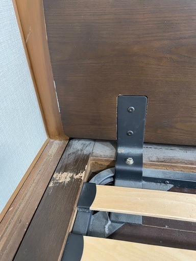 無印良品 セミダブルベッド オーク材