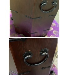 李朝家具　八角箱　収納箱　韓国美術　アンティークの画像