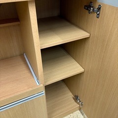 キッチンカウンター 木目ナチュラル 中の画像