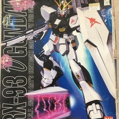 ガンプラ　νガンダム　開封＆一部組立て済の画像