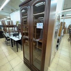 ガラス扉 本棚 収納棚 コレクションキャビネット