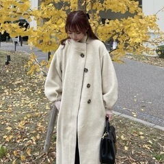 【タグ付】Ermé ❤️Stand collar shaggy coatの画像