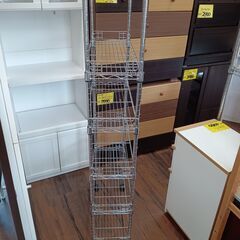 キャスター付き　6段スチールラック　サイズ（約）幅59×奥24×高154.5　　■近隣配送無料 買取GO‼　栄和店の画像