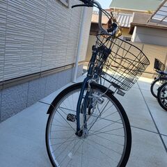 トラッドラインW-O 27インチ 6段変速 オートライト シティサイクル ママチャリ 自転車の画像