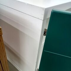 ★ジモティ割あり★  TV台 ホワイト H48×D41.5×W180 クリーニング済み HJ5990の画像