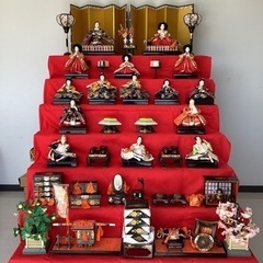 7段飾りお雛様【町田市再生家具】　243278