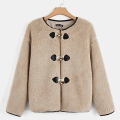 SHEINボアダッフルノーカラーコート