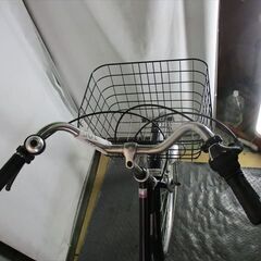 E105　★限定特価★ 中古自転車 アサヒ【　27インチ　黒　ママチャリ　6段　LEDオートライト 】の画像