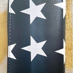 おしゃれな長財布(ブラック)の画像