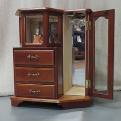 ジュエリーボックス 木製 オルゴール付き 宝石箱 アクセサリーケース