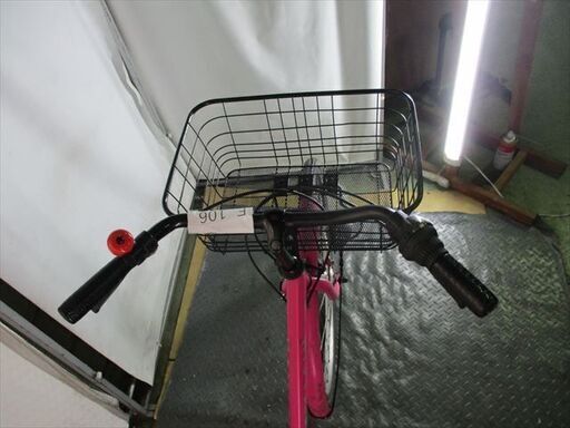 E106　★限定特価★ 中古自転車 SOGO　コマチ【　26インチ　ピンク　ママチャリ　6段　LEDオートライト 】