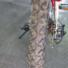 E107　★13800円★整備済み 中古子供自転車 ブリヂストン　エクスプレスJr【20インチ　赤 】 の画像