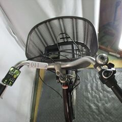 E110　★整備済み　中古電動自転車★YAMAHA　パスナチュラ【26インチ　ブラウン　8.7Ah】の画像