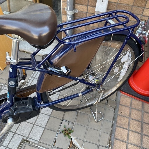 6137 BRIDGESTONE ブリジストン 電動アシスト自転車 電動自転車 シティ車 フロンティアDX F6DB41 BOX68853 タイヤサイズ 26 ブルー 青系 ネイビー 防犯登録可能