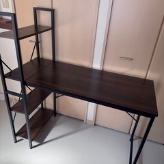 ラック付きデスク 収納付きパソコンデスク　　の画像