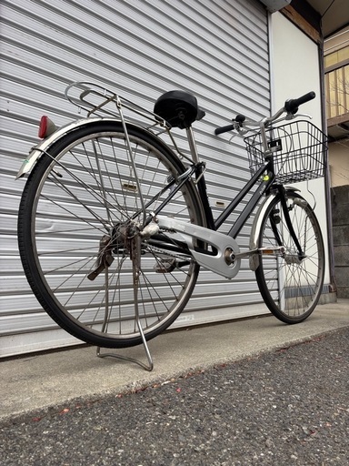 商談中‼︎】　☆後タイヤ新古品☆   27型　内3LEDオートライト軽快車　防犯登録料込価格︎‼︎