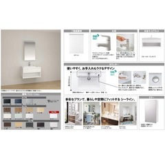 パナソニック 洗面化粧台 シーライン  幅750 フロートタイプ D530タイプ 洗面台の画像