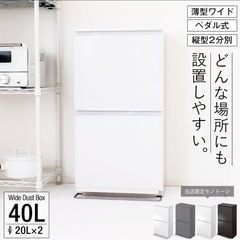 綺麗な40Lの2段ゴミ箱を差し上げます！ の画像