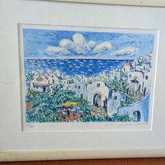 絵画(シルクスクリーン) 平野琳人　タイトル不明
