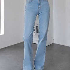 デニムパンツ フレアデニム ライトブルー Sサイズ