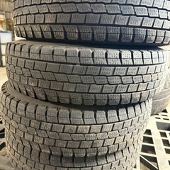 中古ダンロップ日本製145R12タイヤ4本セットの画像