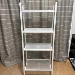 白色　棚　4段　の画像