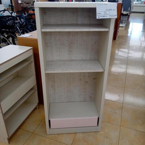 ★ジモティ割あり★ アルファタカバ 収納 ホワイト×ピンク H130×D29×W59 クリーニング済み OJ8219