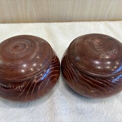【愛品館八千代店】高級碁石　碁笥付き　本蛤碁石36号　那智黒の画像