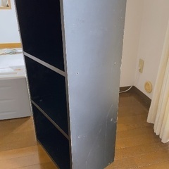 3段ラック　ブラックの画像