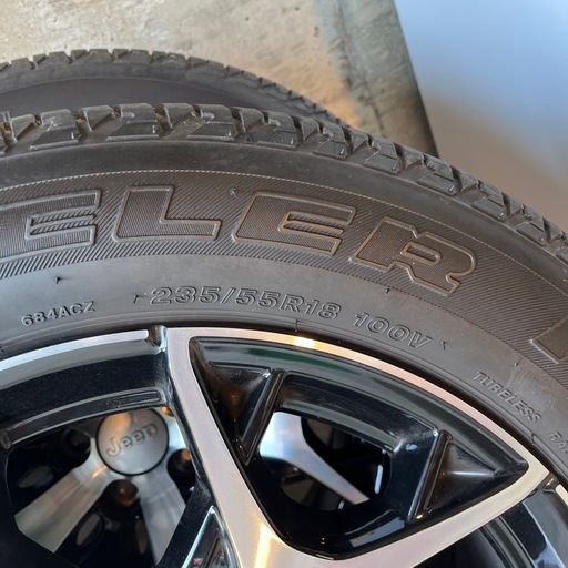 ジープコマンダー　純正アルミホイール　夏タイヤ ブリジストン 235/55R18　セット　4本セット
