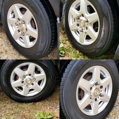 Toyota hiace ハイエース 販売中：ダンロップ ウィンターマックス SJ8 タイヤ (195/80R15) - ホイール付き4本セットの画像