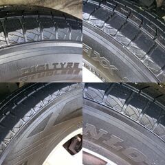 Toyota hiace ハイエース 販売中：ダンロップ ウィンターマックス SJ8 タイヤ (195/80R15) - ホイール付き4本セットの画像