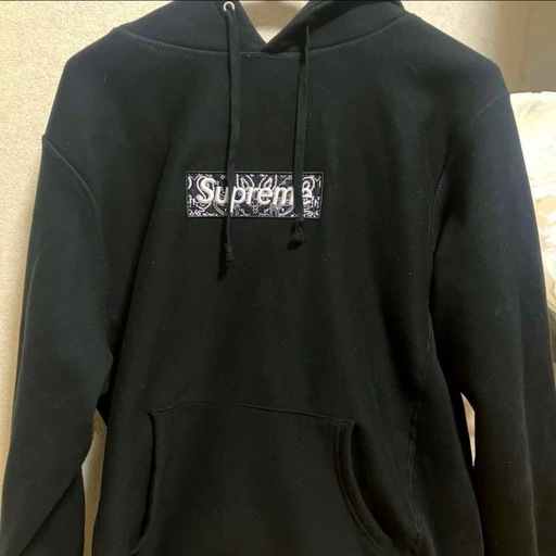 supremeボックスロゴパーカー