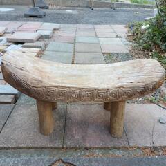 木製　イス　アフリカン