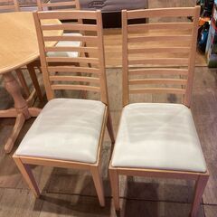 【愛品館 市原店】IDC大塚家具｜秋田木工｜円卓ダイニング5点セットの画像