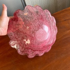 綺麗なお皿　花瓶　ガラス皿　大皿　小物入れの画像