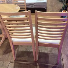 【愛品館 市原店】IDC大塚家具｜秋田木工｜円卓ダイニング5点セットの画像