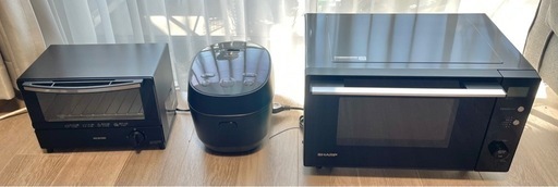 一人暮らし新生活3点セット(電子レンジ・炊飯器・トースター)