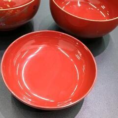0228-110 はるか四季雑煮碗　蓋付き２脚組の画像
