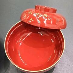 0228-110 はるか四季雑煮碗　蓋付き２脚組の画像
