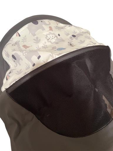 Aprica ベビーカーグレー 動物柄AB型