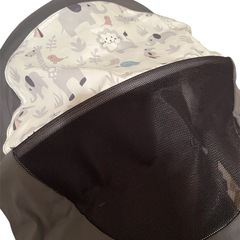 Aprica ベビーカーグレー 動物柄AB型
