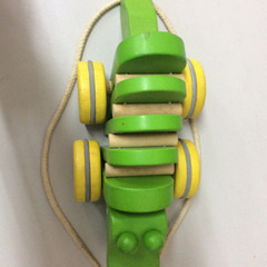 ★木製玩具 ダンシングアリゲーター ワニ PLAN TOYS 12カ月の画像