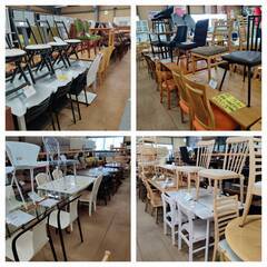 【愛品倶楽部柏店】タンスのゲン 未使用品 ベンチダイニング4点セットの画像