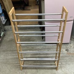 万代店　伸縮シューズラック