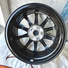 札幌市内配送可 スバル SAA 純正アルミホイール4本セット 17インチ 7.0J+55 PCD114.3 5穴 WRXの画像