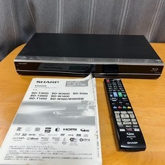 【値下げ】シャープブルーレイレコーダー　BD-W1600ジャンクの画像