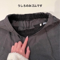 GU 千鳥柄　ショートパンツ　グレー　黒　Sサイズ スカパン　ミニ丈の画像