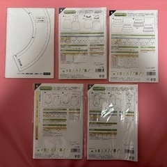 裁縫セット　子供用型紙の画像